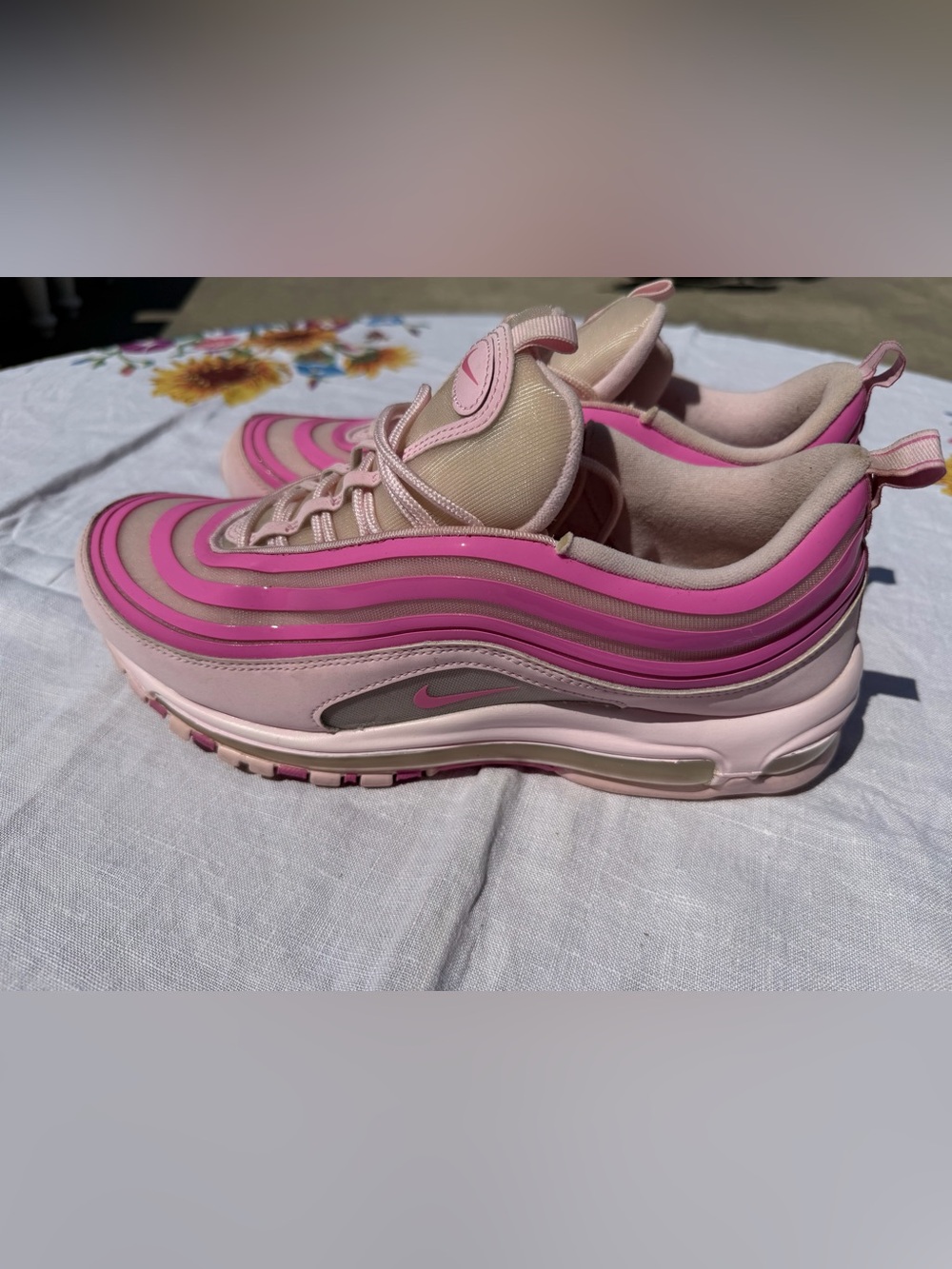 Nike Men’s Pink Layered Air Max 97 Sneakers